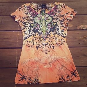 Daytrip Tee with Rhinestones